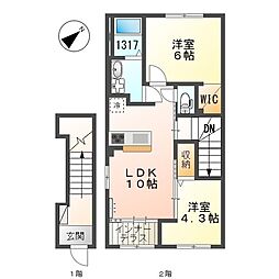 高砂町木曽町新築アパート 2階