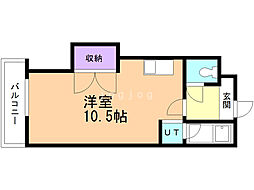 ル・フランセ・宮の森 ワンルームの間取図画像