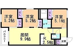 間取図画像 3LDK
