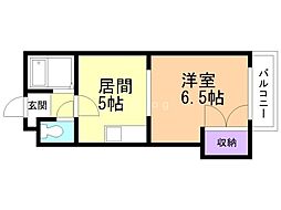 間取図画像 1DK