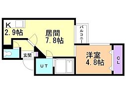 間取図画像 1LDK