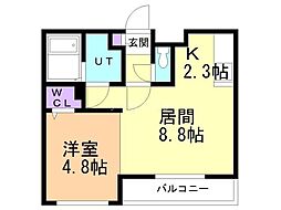 DESTINO Residencia715 1LDKの間取図画像
