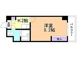 レオパレスさくら中央 1Kの間取図画像