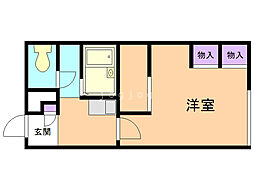 レオパレス南山鼻 1Kの間取図画像