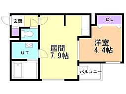間取図画像 1LDK