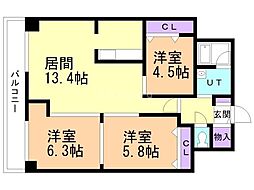 間取図画像 3LDK