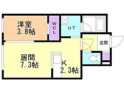 札幌市電2系統 西線6条駅 徒歩4分 1階/-