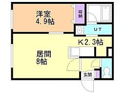 間取図画像 1LDK