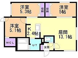 間取図画像 3LDK