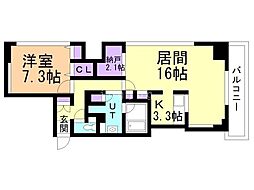 間取図画像 1SLDK