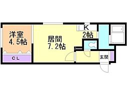 間取図画像 1LDK