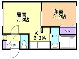 間取図画像 1LDK
