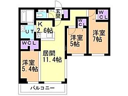 間取図画像 3LDK