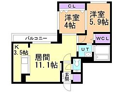 間取図画像 2LDK