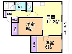 間取図画像 2LDK