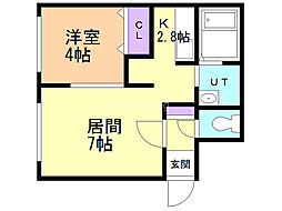 PRINCEHOMESS517 1LDKの間取図画像