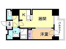 アルファタワー札幌南4条 1LDKの間取図画像