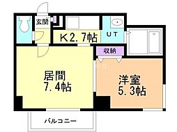 RESIDIASOUEN 1LDKの間取図画像