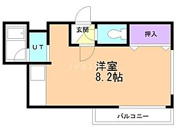 サンマンション ワンルームの間取図画像