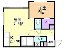 ノーチェ 1LDKの間取図画像
