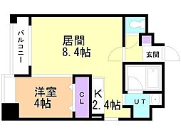 ノヴァ裏参道 1LDKの間取図画像