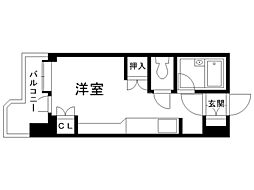 サンシャイン・シティー21 ワンルームの間取図画像