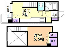 サンシャイン・シティー21 1LDKの間取図画像