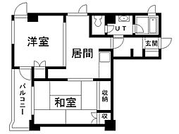 ハイツプラザ81 2DKの間取図画像