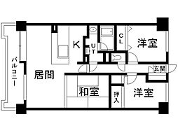 THERESIDENCEPARKODORIKOEN 3LDKの間取図画像