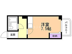 オパス南5条 ワンルームの間取図画像