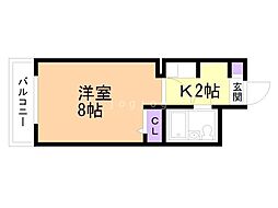 メゾン・ド・北円山 1Kの間取図画像