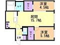 ALPHA南8条2階9.8万円
