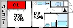 間取図画像 1DK