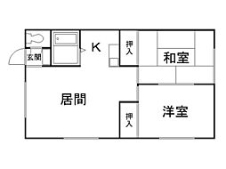 スリーコート厚別東 2LDKの間取図画像