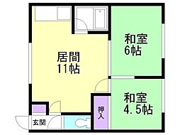 間取図画像 2LDK