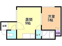 ビークラブ 1LDKの間取図画像