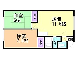 間取図画像 2LDK