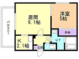 間取図画像 1LDK