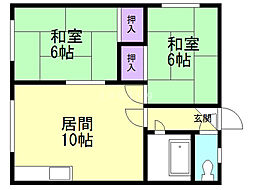 間取図画像 2LDK