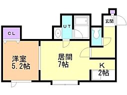 間取図画像 1LDK