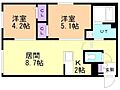 セフィーロ新札幌2階8.8万円