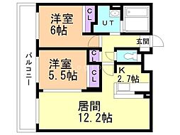 間取図画像 2LDK