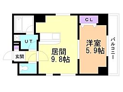 間取図画像 1LDK