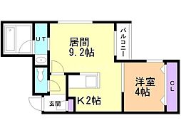 間取図画像 1LDK