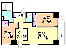 間取図画像 2LDK