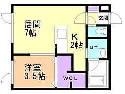 間取図画像 1LDK