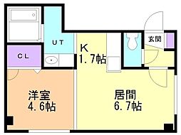 間取図画像 1LDK