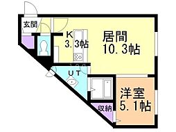 間取図画像 1LDK