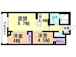 間取図画像 2LDK