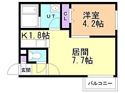 間取図画像 1LDK